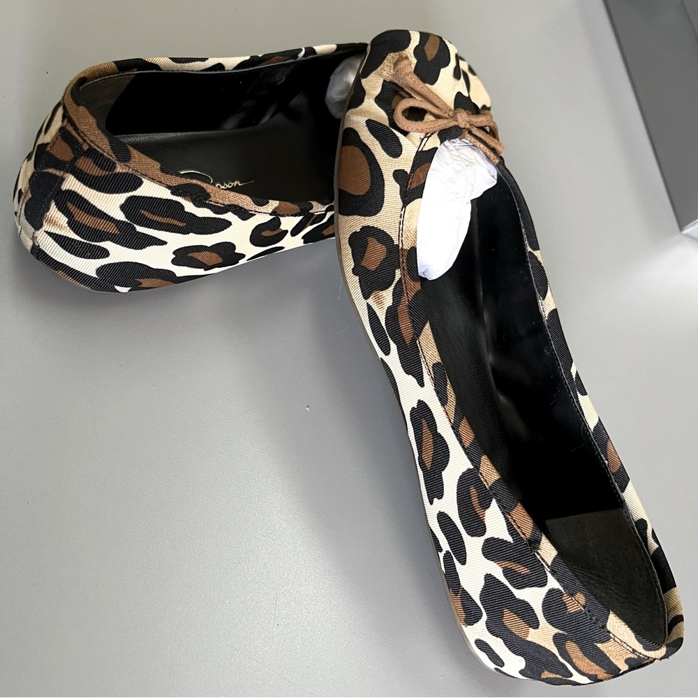 Jessica Simpson leopard, ballet flats